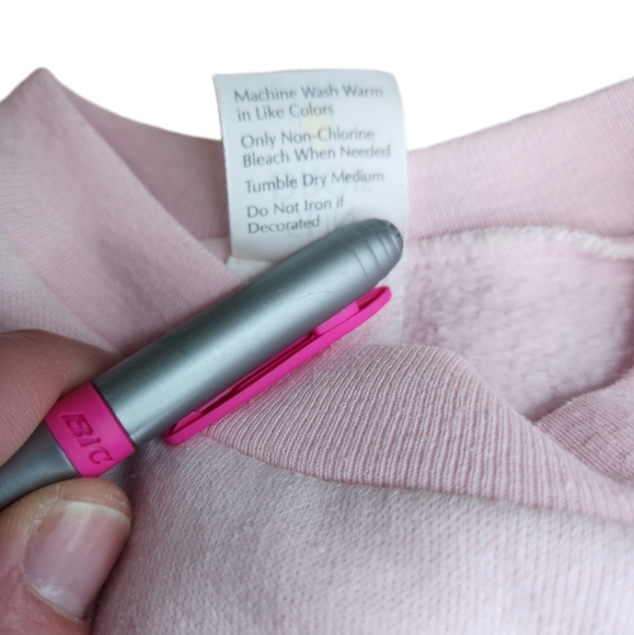 Vintage Pink Pullover Sweatshirt Puppies Playing Sun Drop Tag - Picture 4 of 4